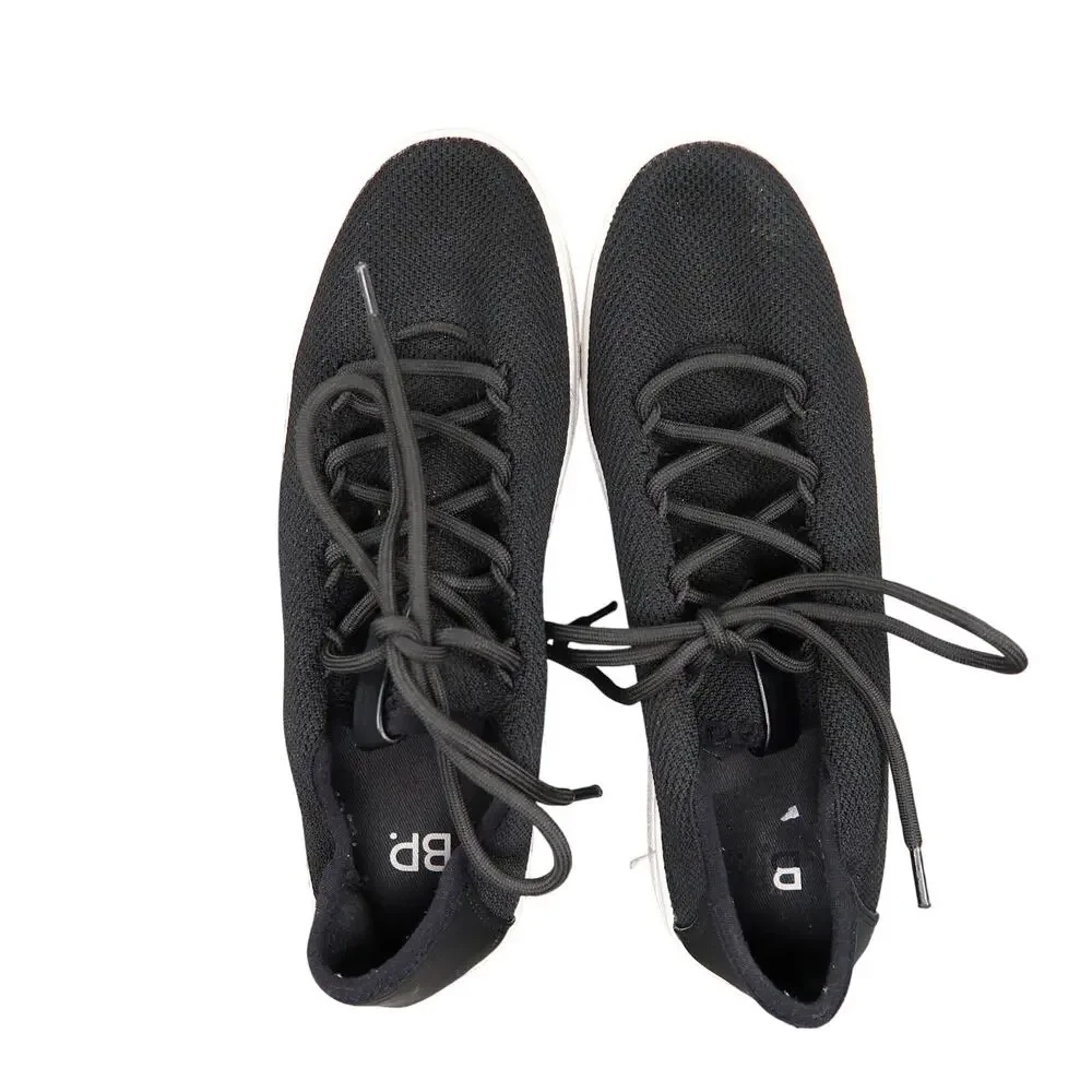 BP Shoes Womens 8 Sneakers Lifestyle Platform Fashion Knit Casual Comfort Black